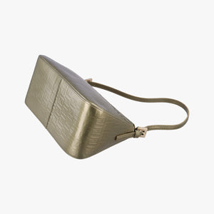 Pre-owned Fendi Baguette Golden Leather 8BR180 shoulderbag | stylenewstar