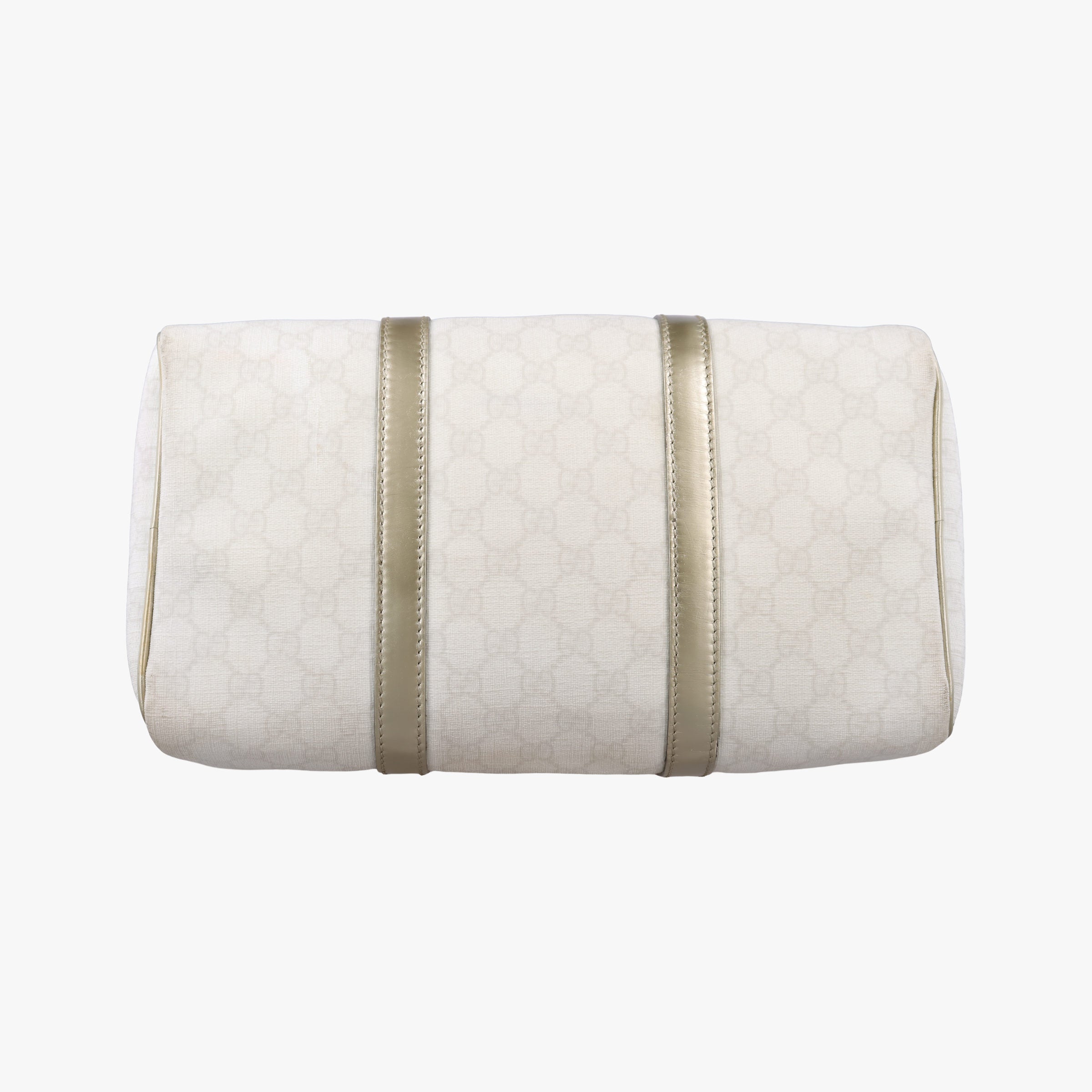 Pre-owned Gucci GG plus Spring Joy GG Supreme White PVC coated canvas 193603 handbag | stylenewstar