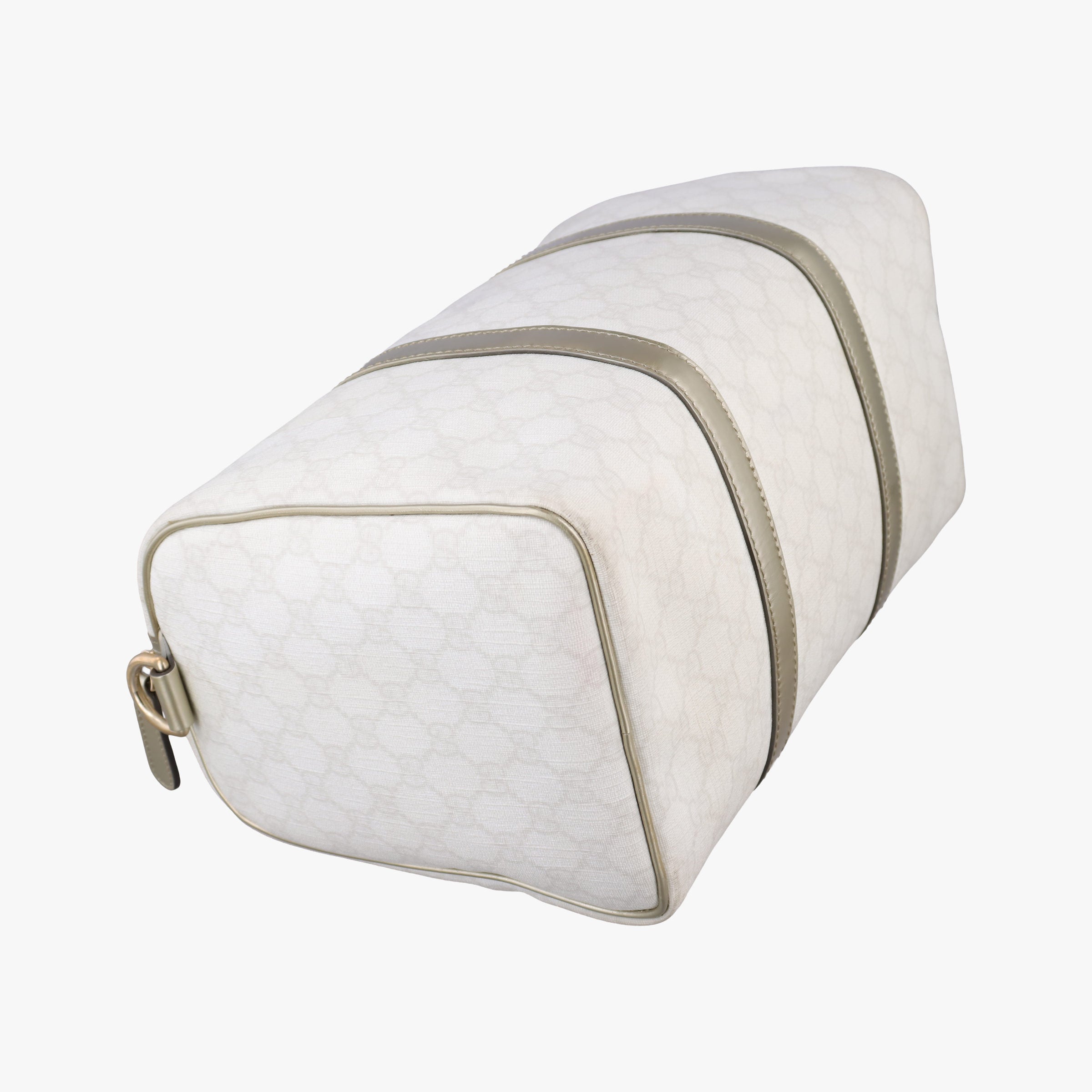 Pre-owned Gucci GG plus Spring Joy GG Supreme White PVC coated canvas 193603 handbag | stylenewstar