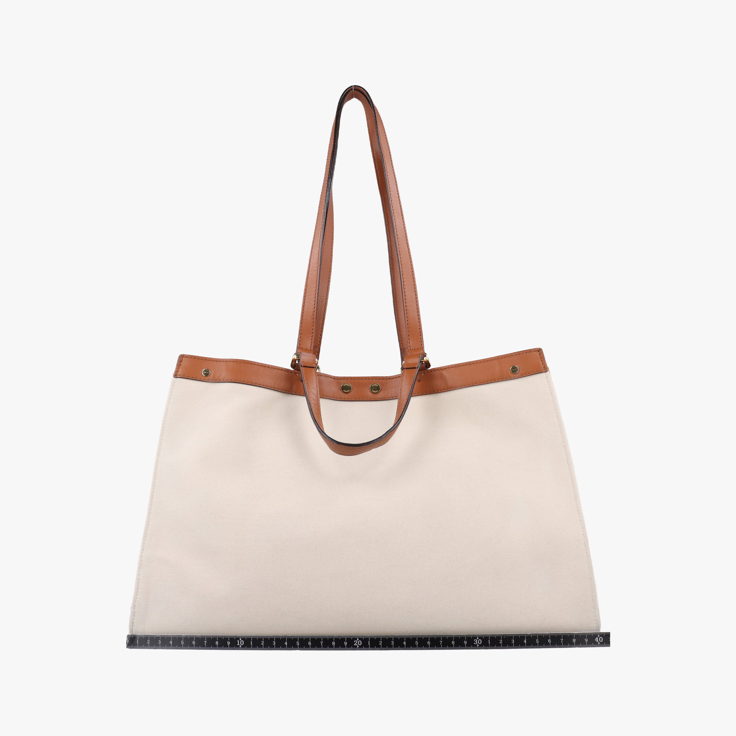 Pre-owned Fendi Peekaboo Beige canvas 8BH374 shoulderbag | stylenewstar