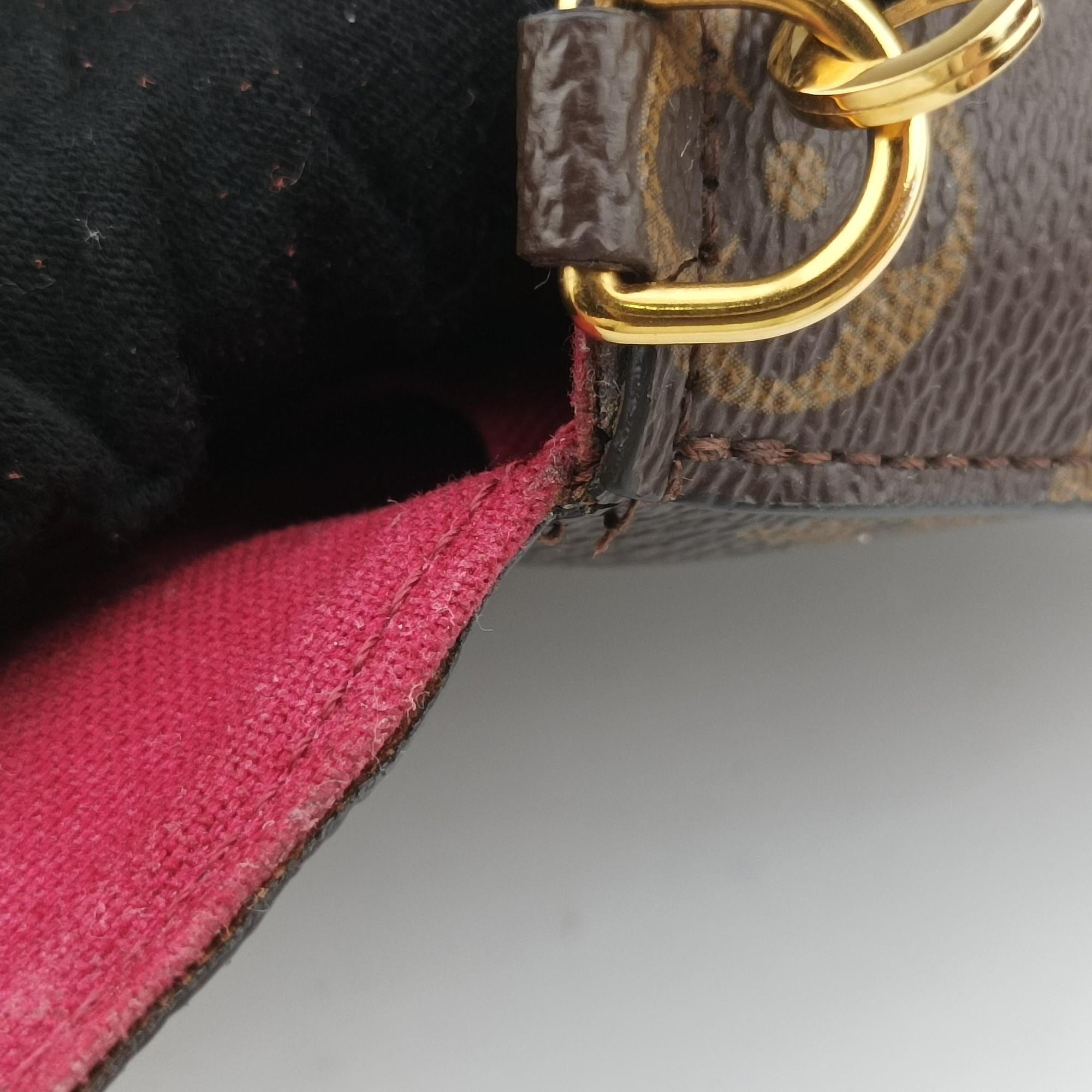Pre-owned Louis Vuitton Pochette Felicie Brown Monogram Canvas M61276 shoulderbag | stylenewstar