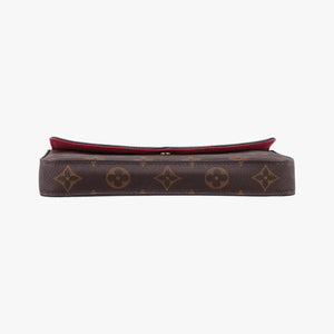 Pre-owned Louis Vuitton Pochette Felicie Brown Monogram Canvas M61276 shoulderbag | stylenewstar