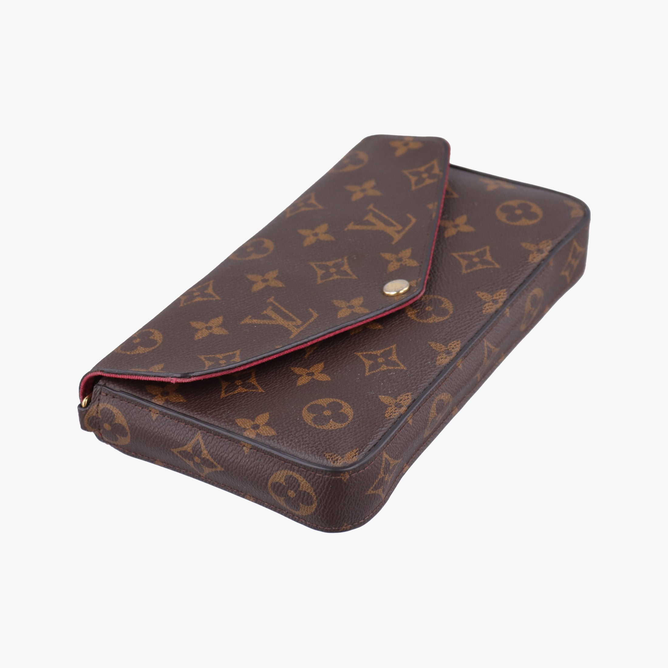 Pre-owned Louis Vuitton Pochette Felicie Brown Monogram Canvas M61276 shoulderbag | stylenewstar