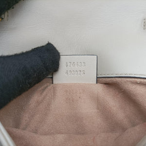 Pre-owned Gucci GG Marmont White Leather 476433 shoulderbag | stylenewstar