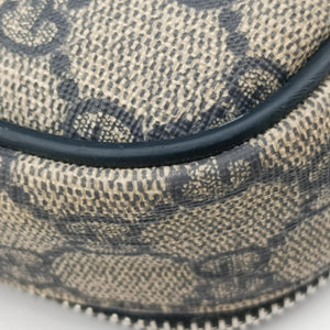 Pre-owned Gucci GG Supreme Briefcase Business Beige×Navy PVC coated canvas×Leather 223667 handbag | stylenewstar