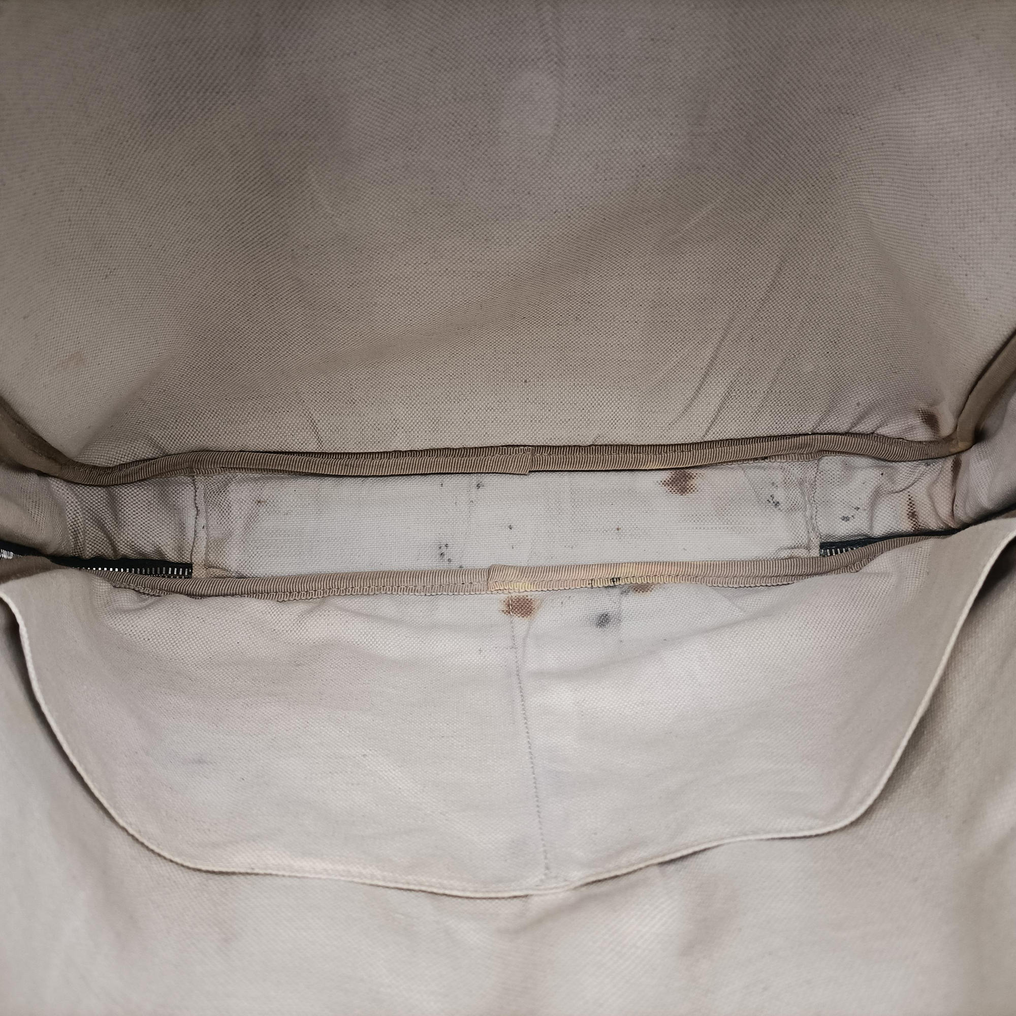 Pre-owned Gucci GG Supreme Briefcase Business Beige×Navy PVC coated canvas×Leather 223667 handbag | stylenewstar