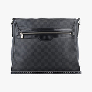 Secondhand Louis Vuitton DANIEL MM Noir Damier Graphite N58029 shoulderbag | stylenewstar