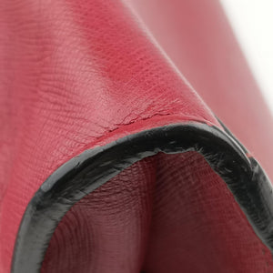 Pre-owned Prada Galleria Red SAFFIANO Leather BN2606 shoulderbag | stylenewstar