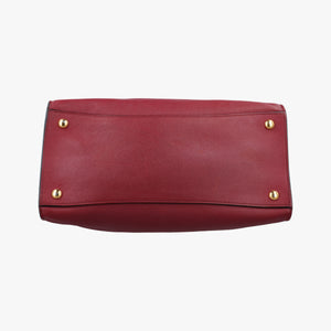 Pre-owned Prada Galleria Red SAFFIANO Leather BN2606 shoulderbag | stylenewstar