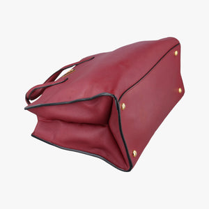 Pre-owned Prada Galleria Red SAFFIANO Leather BN2606 shoulderbag | stylenewstar