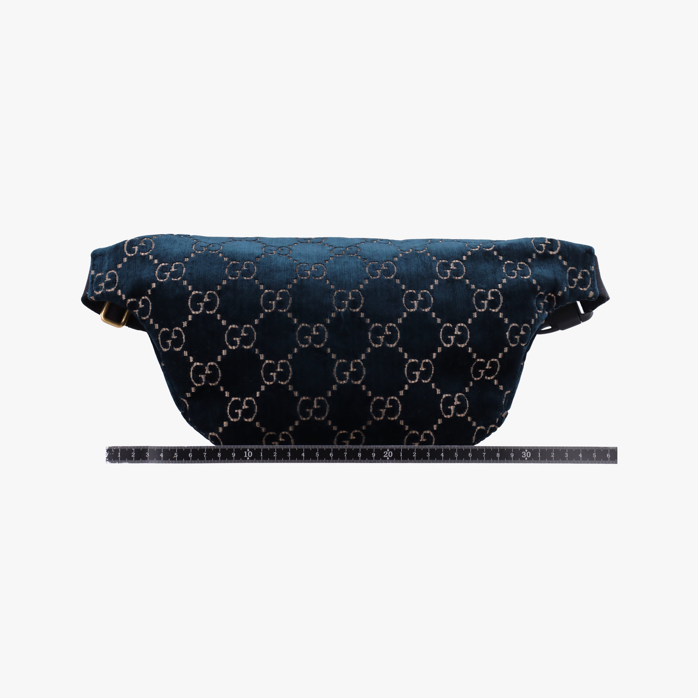 Secondhand Gucci GG Velvet Navy velour 574968 bum bag/waist bag | stylenewstar