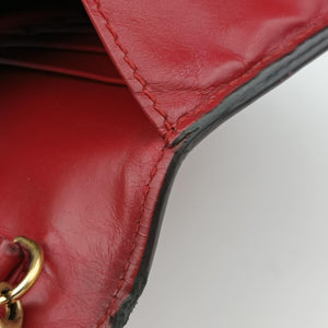 Pre-owned Gucci GG Marmont Red Leather 401232 shoulderbag | stylenewstar
