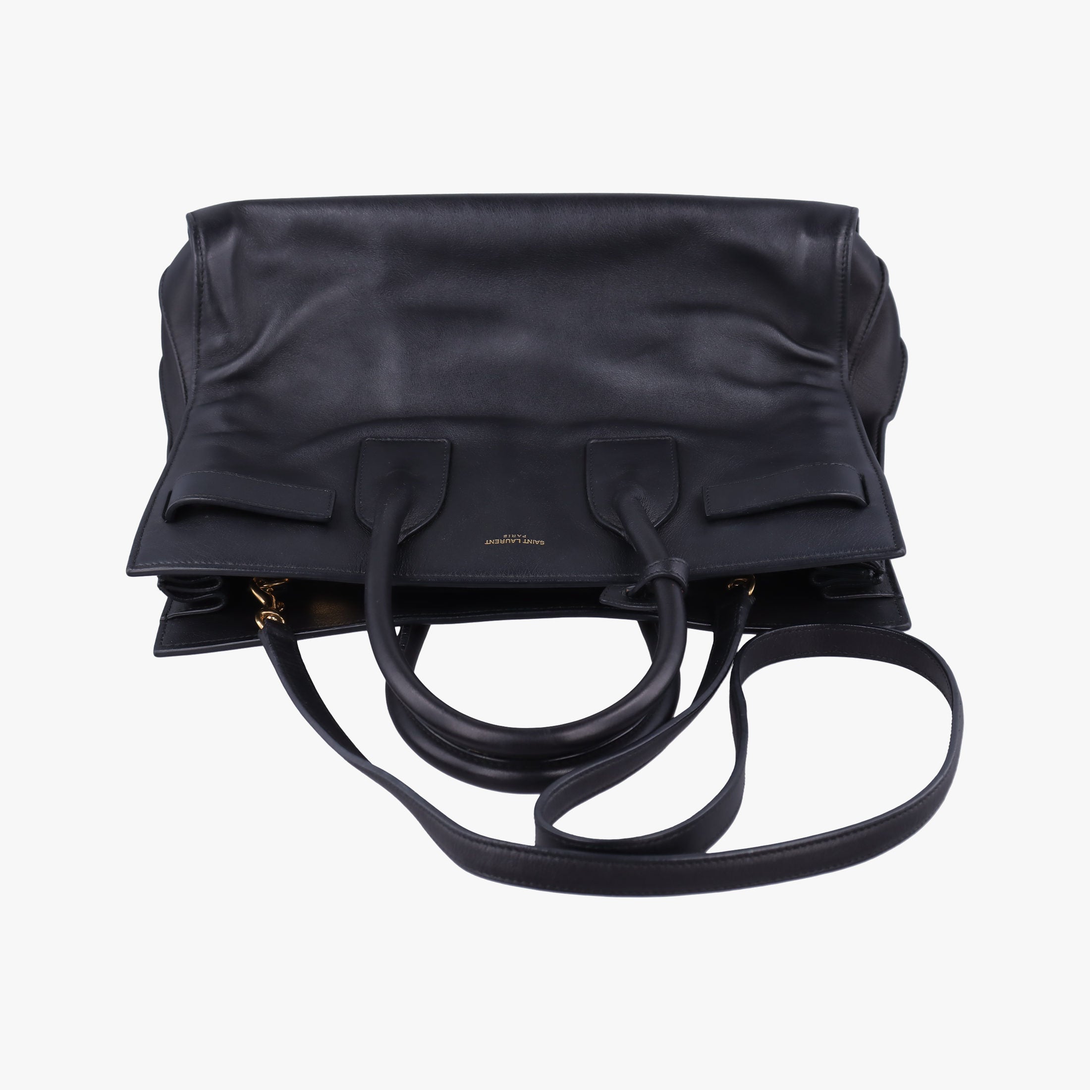 Pre-owned Yves Saint Laurent SAC DE JOUR Black Leather 324823 shoulderbag | stylenewstar