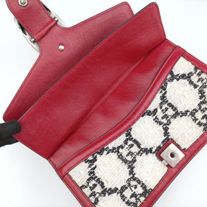 Vintage Gucci Dionysus Ivory × Red × Black Tweed×Leather 400249 shoulderbag | stylenewstar
