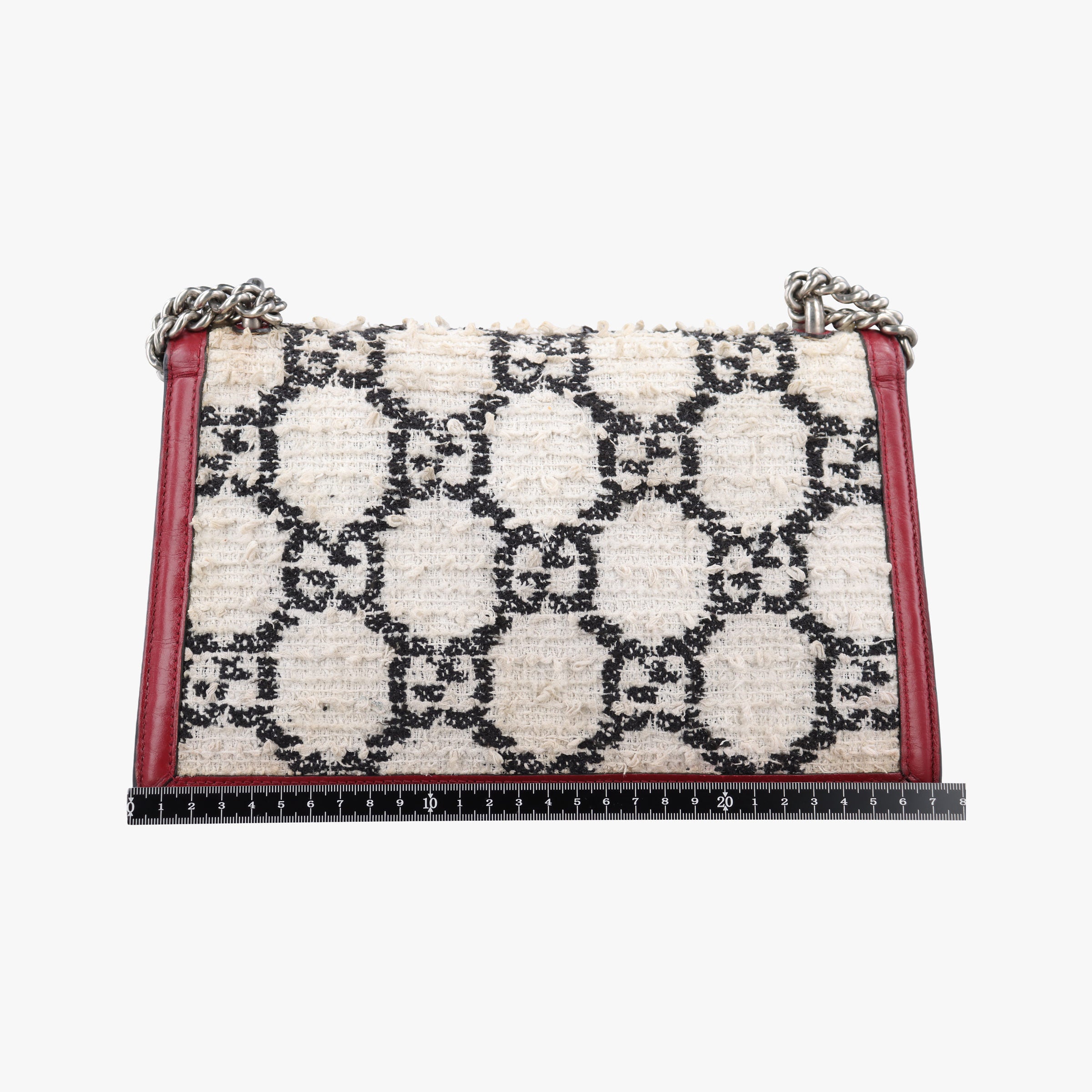 Vintage Gucci Dionysus Ivory × Red × Black Tweed×Leather 400249 shoulderbag | stylenewstar