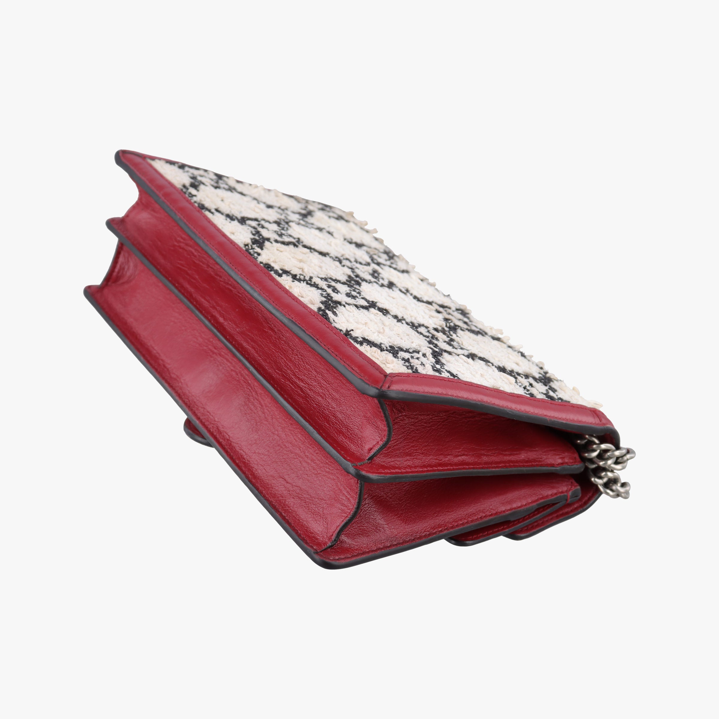 Vintage Gucci Dionysus Ivory × Red × Black Tweed×Leather 400249 shoulderbag | stylenewstar