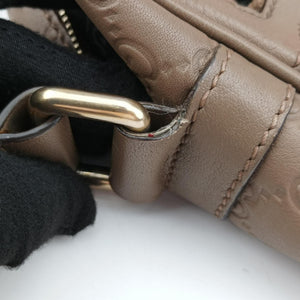 Pre-owned Gucci GG Imprime Messenger Brown Leather 201448 shoulderbag | stylenewstar