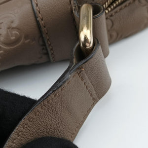 Pre-owned Gucci GG Imprime Messenger Brown Leather 201448 shoulderbag | stylenewstar