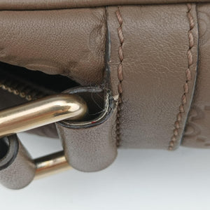 Pre-owned Gucci GG Imprime Messenger Brown Leather 201448 shoulderbag | stylenewstar