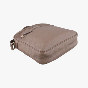 Pre-owned Gucci GG Imprime Messenger Brown Leather 201448 shoulderbag | stylenewstar