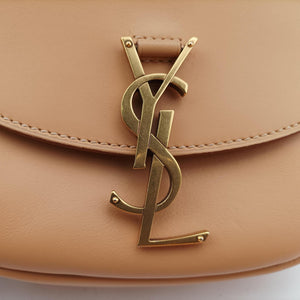 Pre-owned Yves Saint Laurent KAIA Beige Leather 619740 shoulderbag | stylenewstar