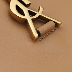 Pre-owned Yves Saint Laurent KAIA Beige Leather 619740 shoulderbag | stylenewstar