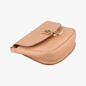 Pre-owned Yves Saint Laurent KAIA Beige Leather 619740 shoulderbag | stylenewstar