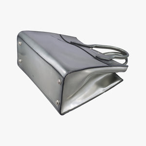 Pre-owned Louis Vuitton City Steamer MM Silver Smooth Calfskin Leather  handbag | stylenewstar