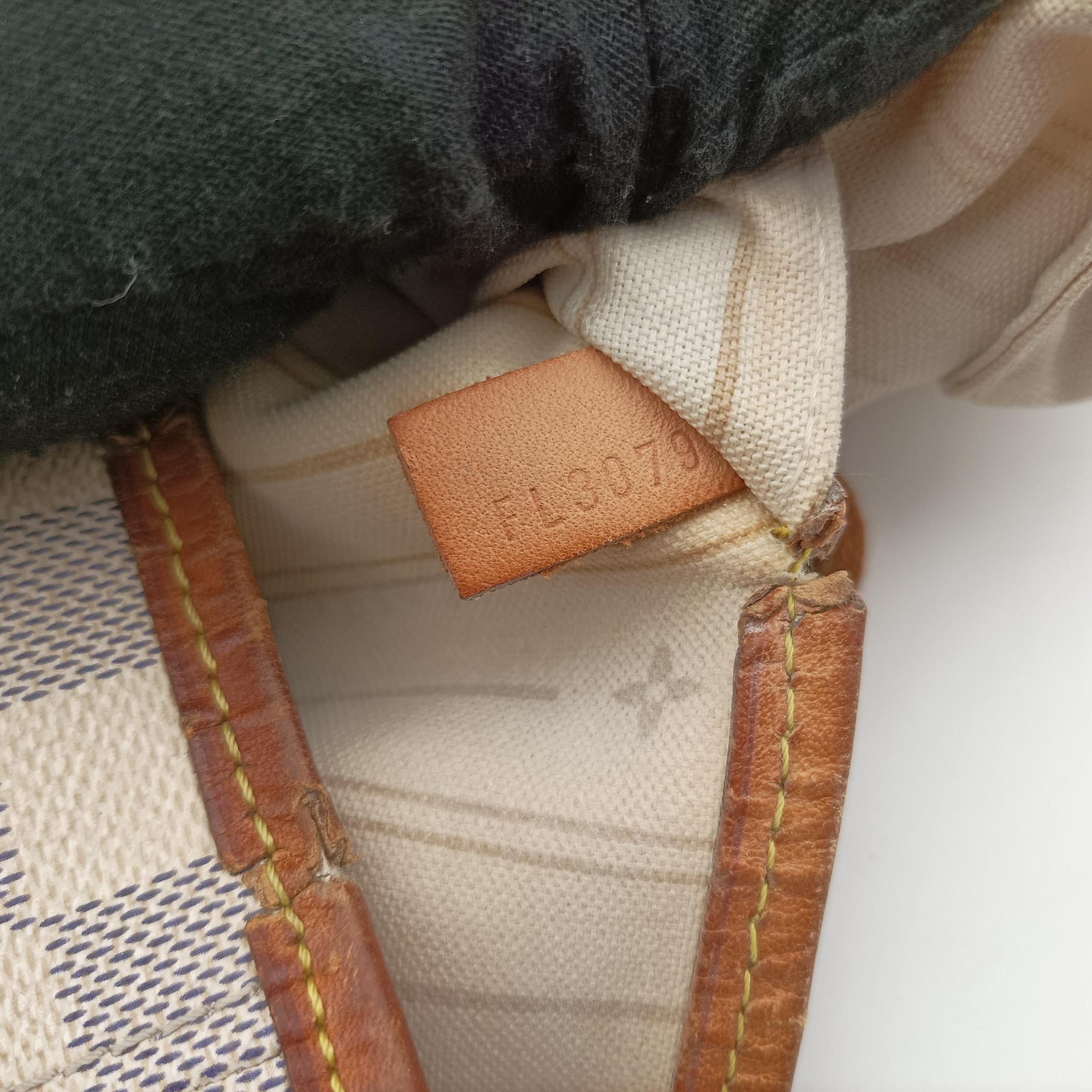 Pre-owned Louis Vuitton NEVERFULL GM AZUR Damier Canvas N51108 handbag | stylenewstar