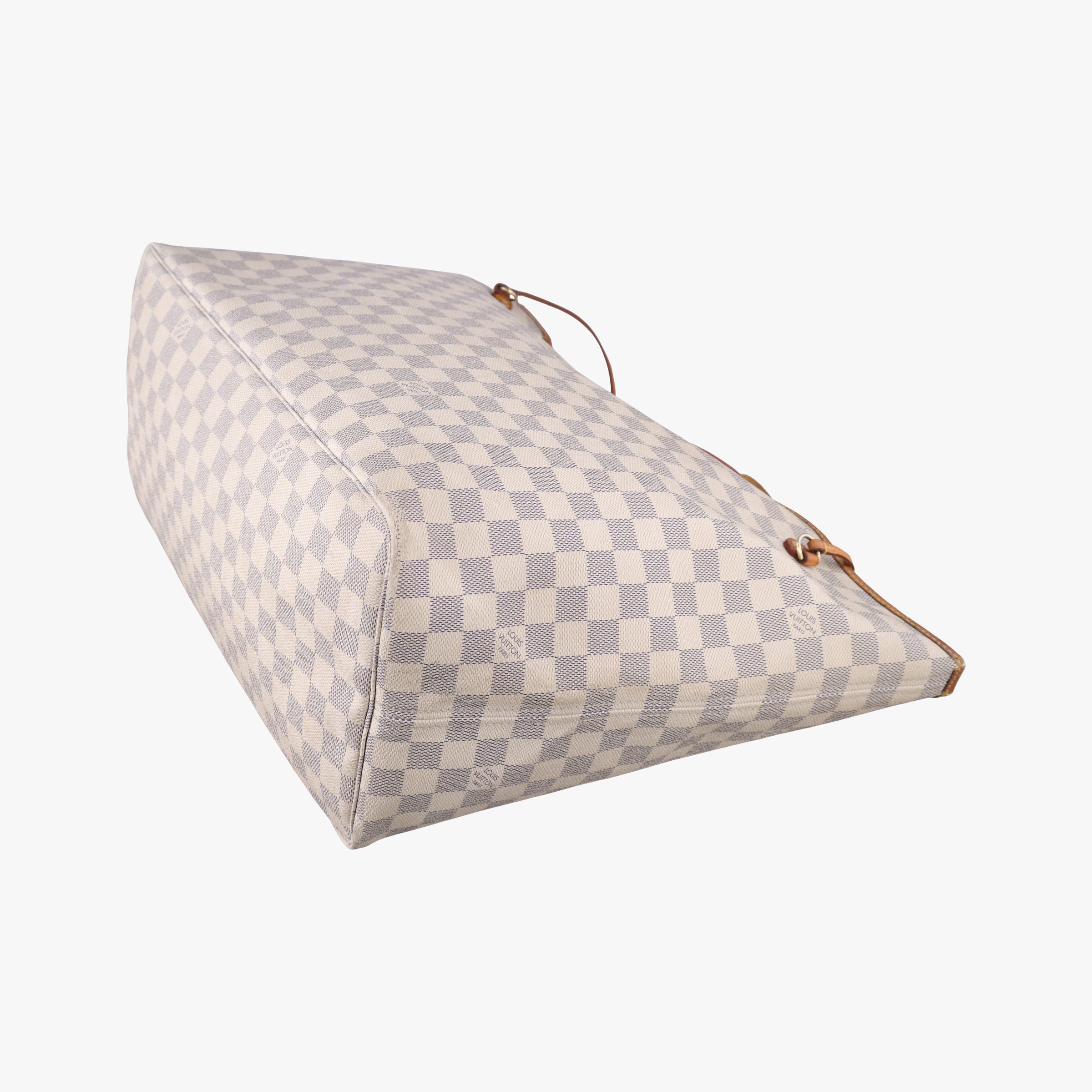 Pre-owned Louis Vuitton NEVERFULL GM AZUR Damier Canvas N51108 handbag | stylenewstar