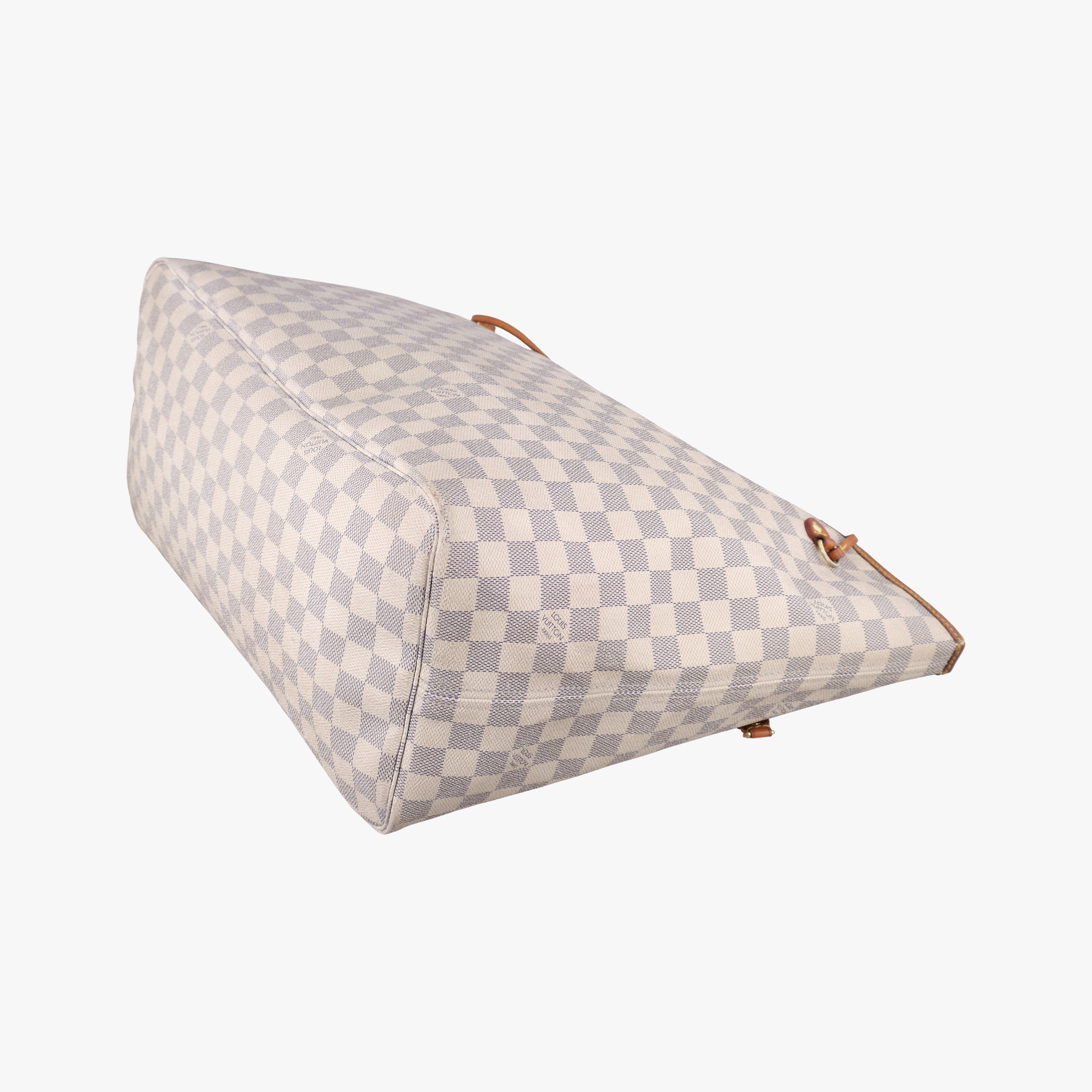 Pre-owned Louis Vuitton NEVERFULL GM AZUR Damier Canvas N51108 handbag | stylenewstar