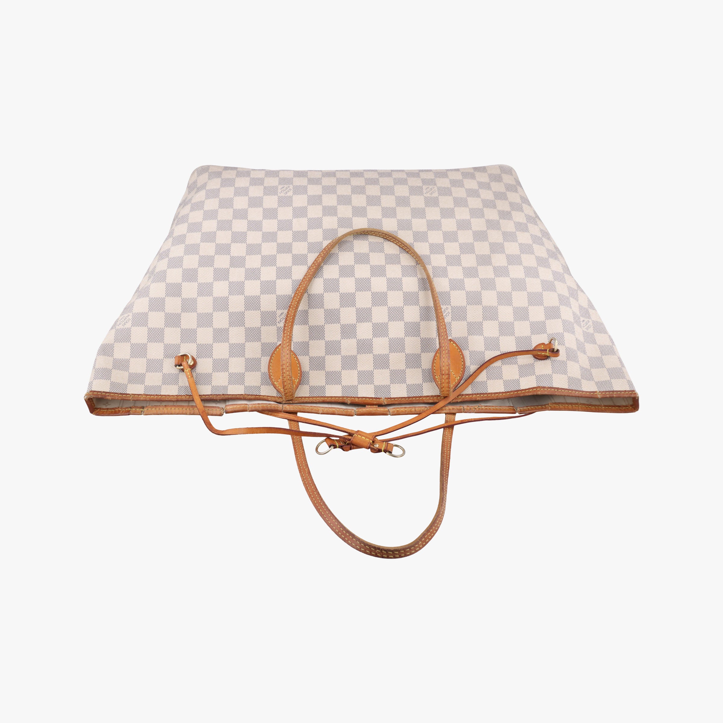 Pre-owned Louis Vuitton NEVERFULL GM AZUR Damier Canvas N51108 handbag | stylenewstar