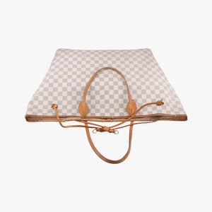 Pre-owned Louis Vuitton NEVERFULL GM AZUR Damier Canvas N51108 handbag | stylenewstar