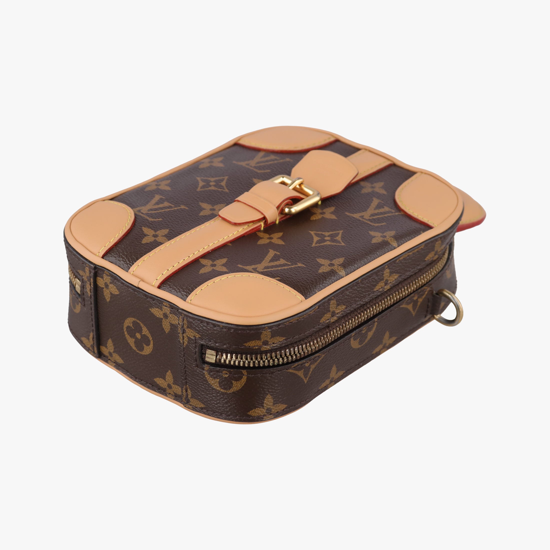 Vintage Louis Vuitton Valisette Vertical Brown Monogram Canvas×calf leather M68623 shoulderbag | stylenewstar