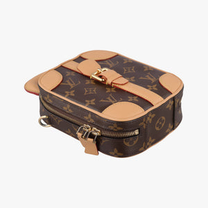 Vintage Louis Vuitton Valisette Vertical Brown Monogram Canvas×calf leather M68623 shoulderbag | stylenewstar