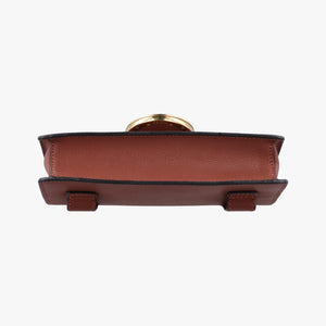 Pre-owned Fendi F is Brown Leather 8BM005 shoulderbag | stylenewstar