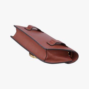 Pre-owned Fendi F is Brown Leather 8BM005 shoulderbag | stylenewstar