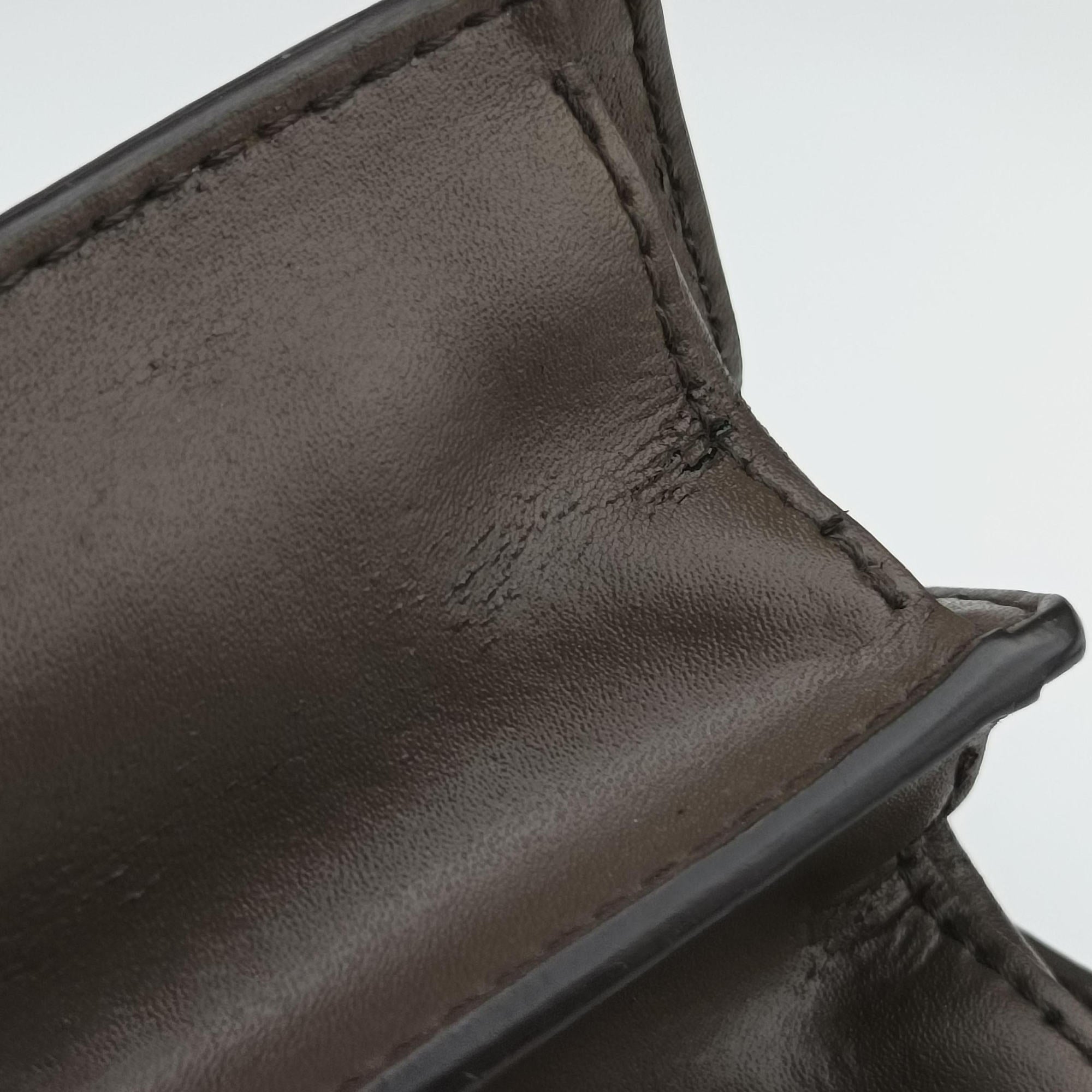 Pre-owned Fendi Kan I Brown Leather 8M0381 shoulderbag | stylenewstar