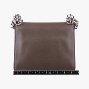 Pre-owned Fendi Kan I Brown Leather 8M0381 shoulderbag | stylenewstar