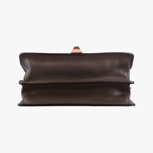 Pre-owned Fendi Kan I Brown Leather 8M0381 shoulderbag | stylenewstar