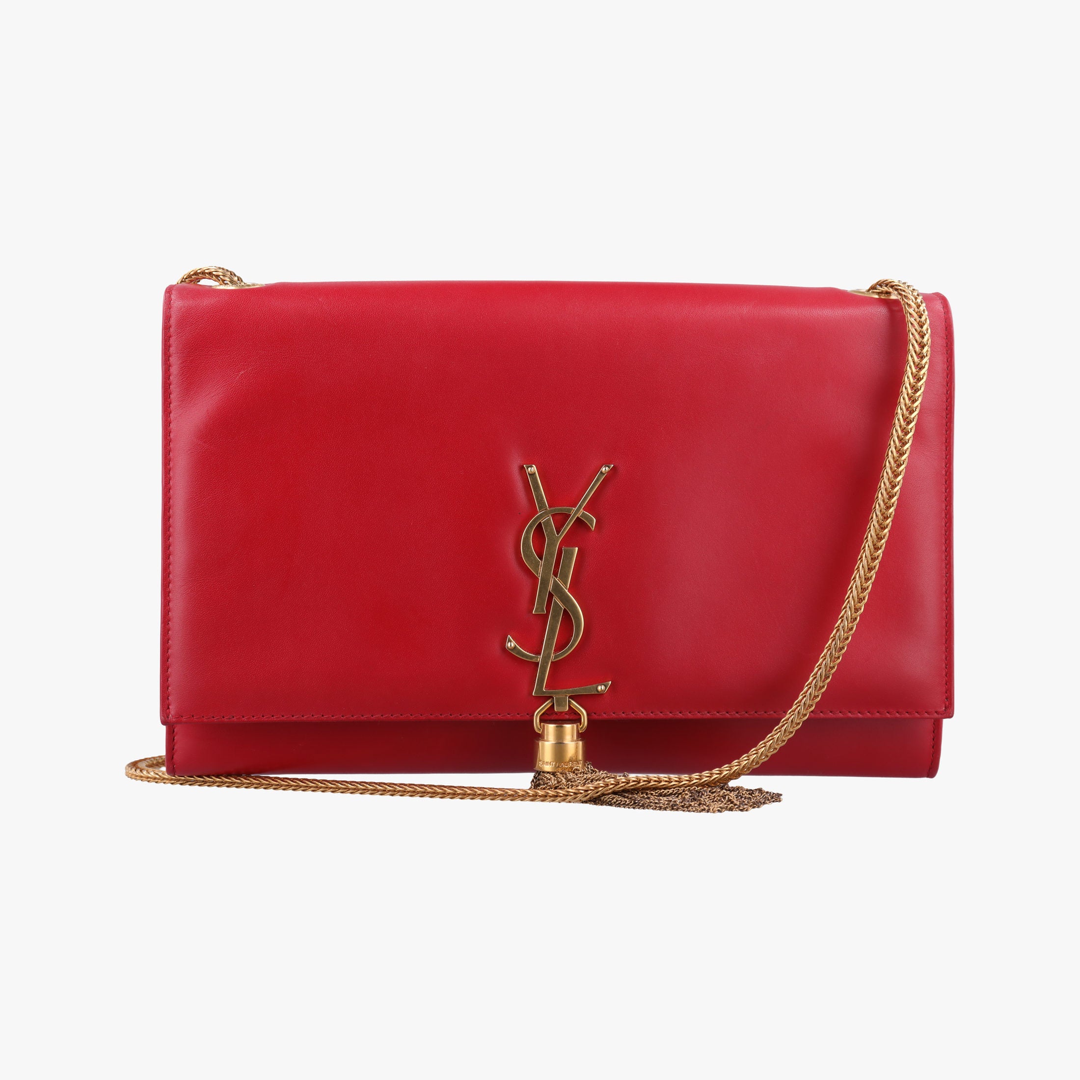 Vintage Yves Saint Laurent KATE Red Leather 326078 shoulderbag | stylenewstar