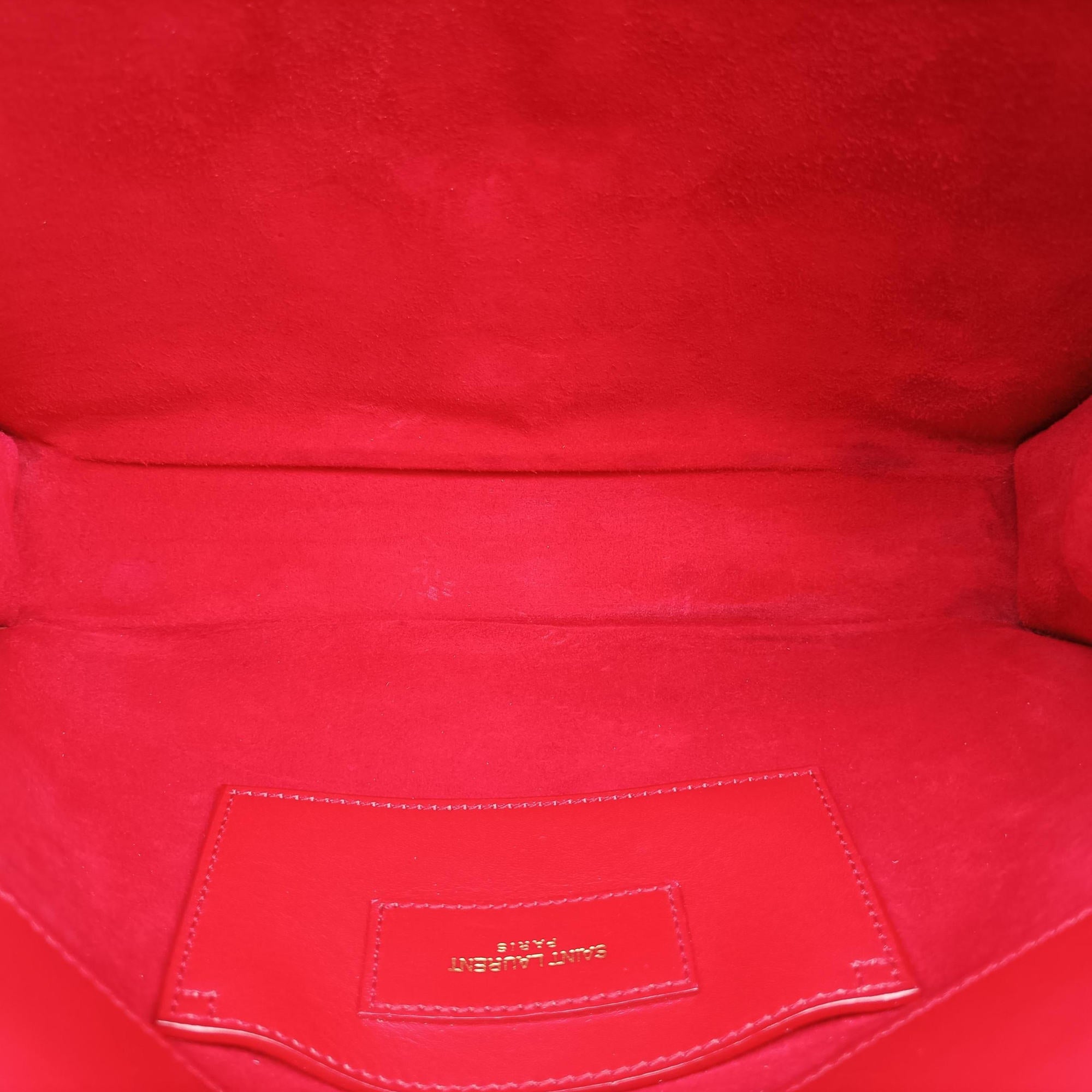 Vintage Yves Saint Laurent KATE Red Leather 326078 shoulderbag | stylenewstar
