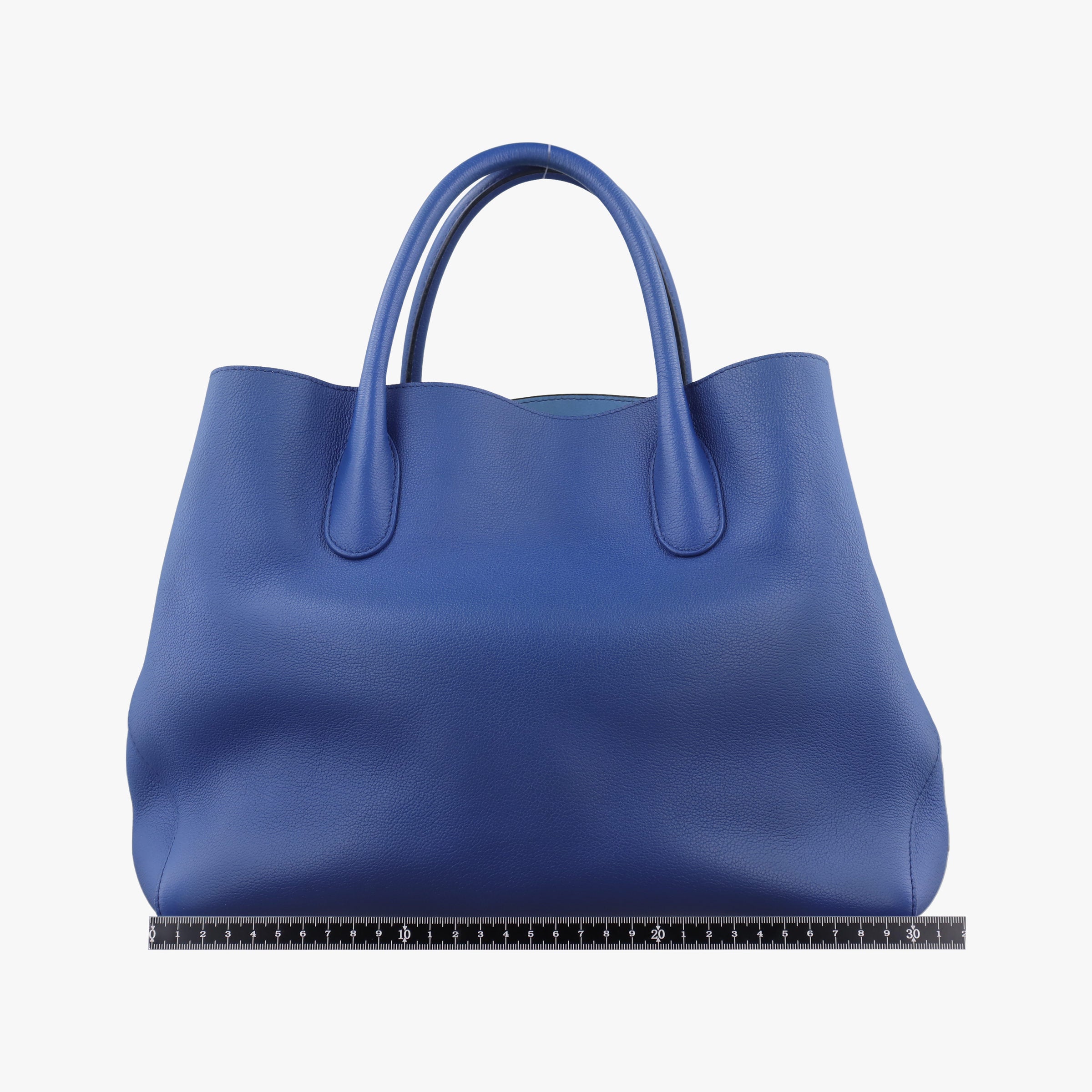 Pre-owned Christian Dior Open Bar Blue Leather  shoulderbag | stylenewstar