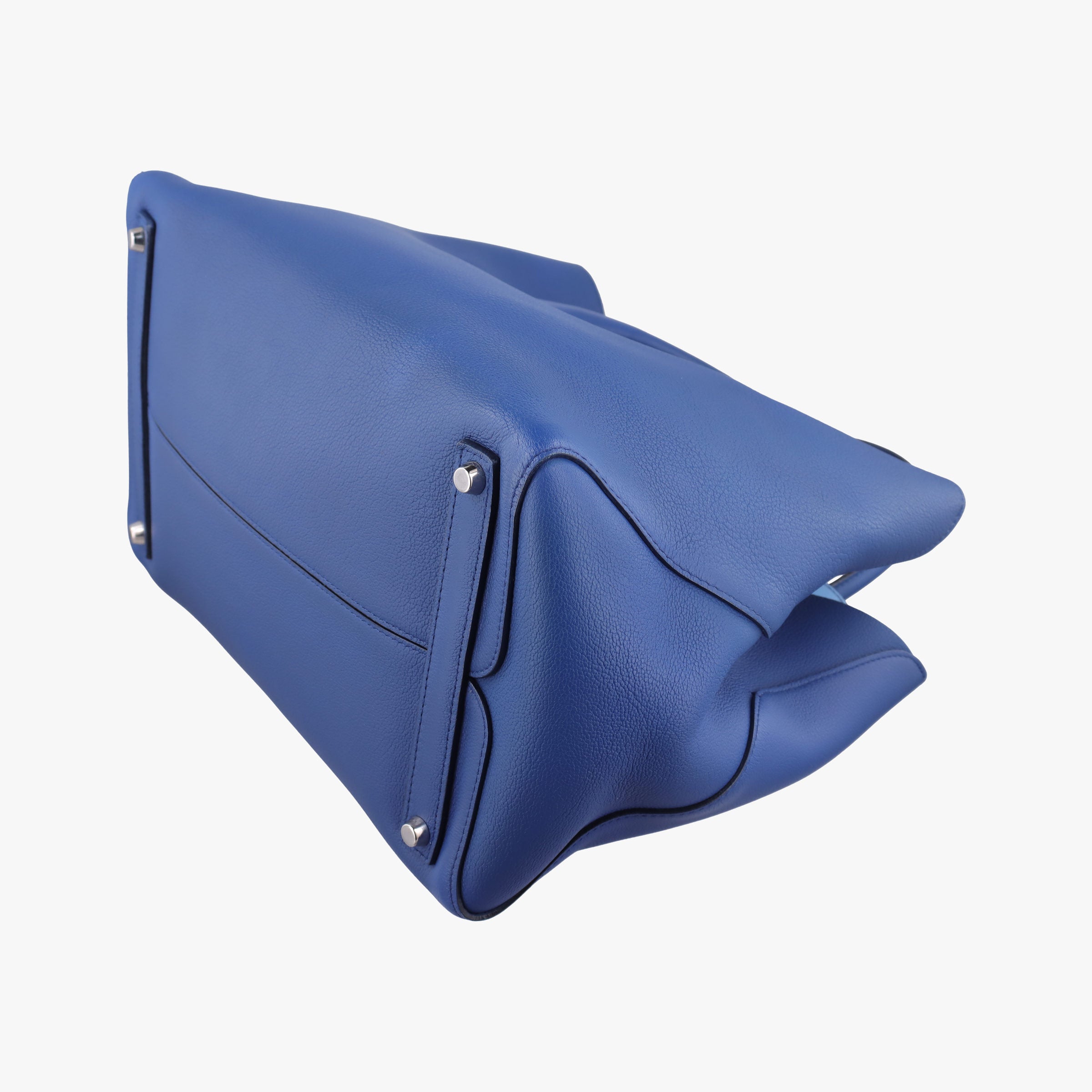 Pre-owned Christian Dior Open Bar Blue Leather  shoulderbag | stylenewstar