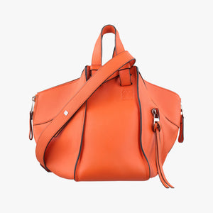 Pre-owned Loewe hammock Orange leather  shoulderbag | stylenewstar