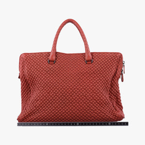 Secondhand Bottega Veneta Intrecciato Maroon lambskin  handbag | stylenewstar