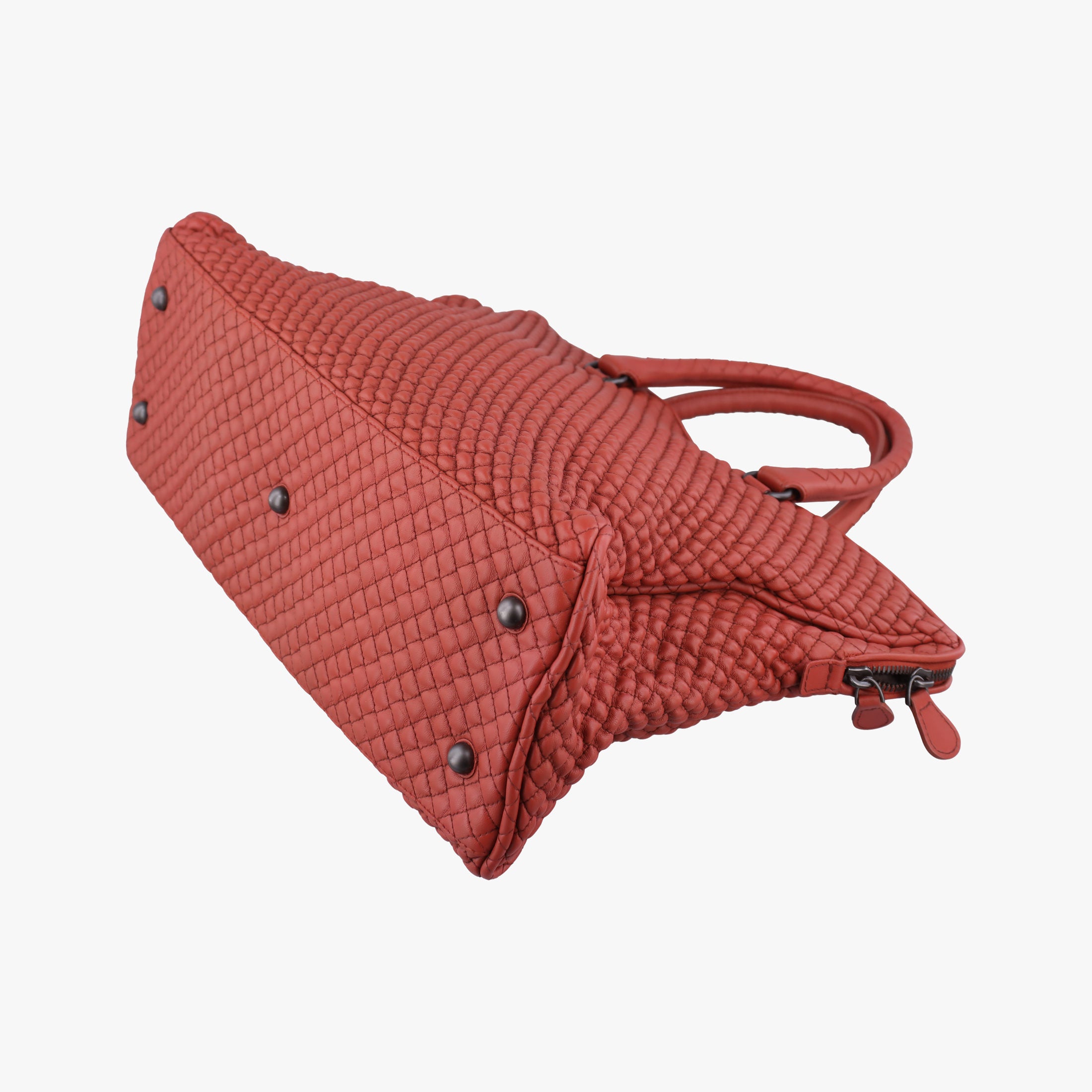 Secondhand Bottega Veneta Intrecciato Maroon lambskin  handbag | stylenewstar