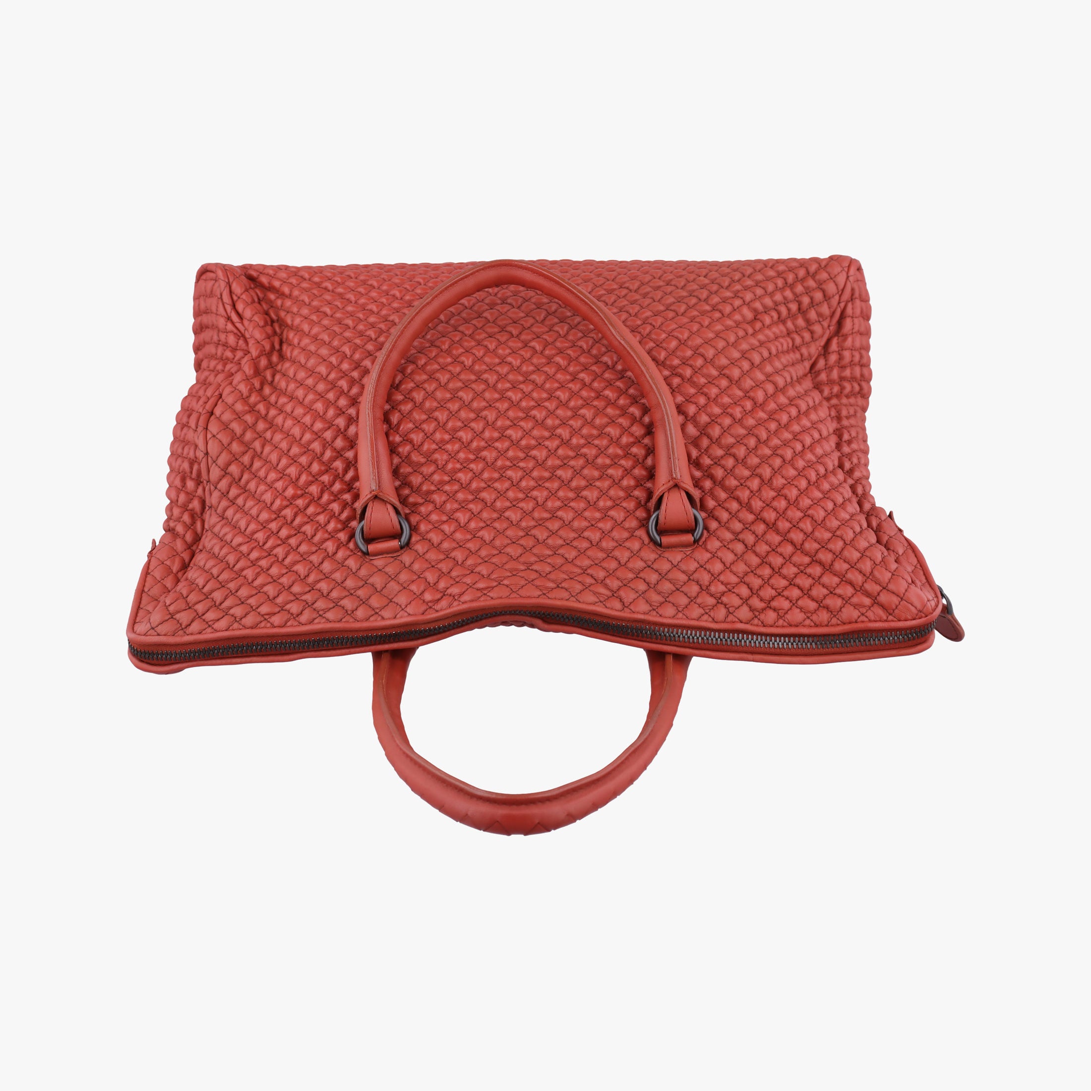 Secondhand Bottega Veneta Intrecciato Maroon lambskin  handbag | stylenewstar