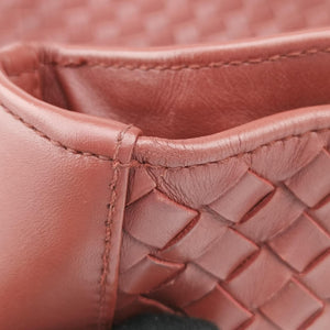 Pre-owned Bottega Veneta Intrecciato Shopper Acatl Red lambskin  handbag | stylenewstar