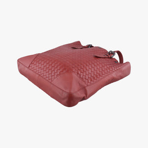 Pre-owned Bottega Veneta Intrecciato Shopper Acatl Red lambskin  handbag | stylenewstar